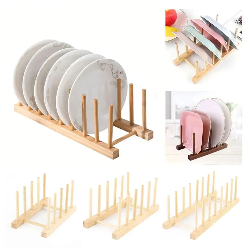 Woodiness Multi-Functional Dish Drying Rack - Space-Saving Kitchen Storage & Organization Solution