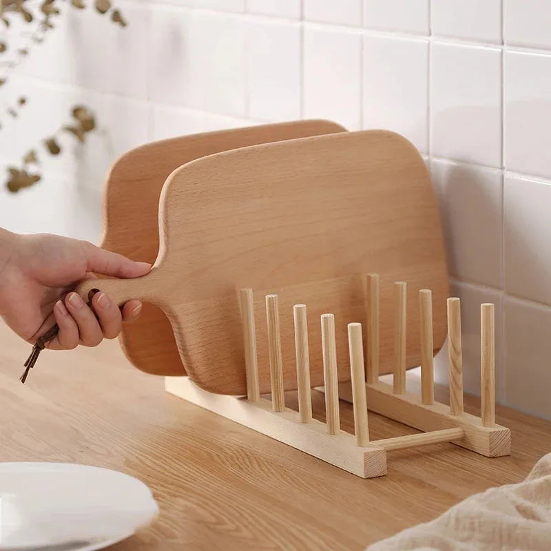 Woodiness Multi-Functional Dish Drying Rack - Space-Saving Kitchen Storage & Organization Solution