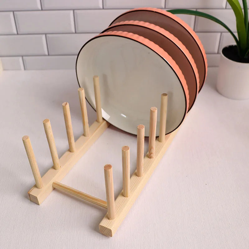 Woodiness Multi-Functional Dish Drying Rack - Space-Saving Kitchen Storage & Organization Solution