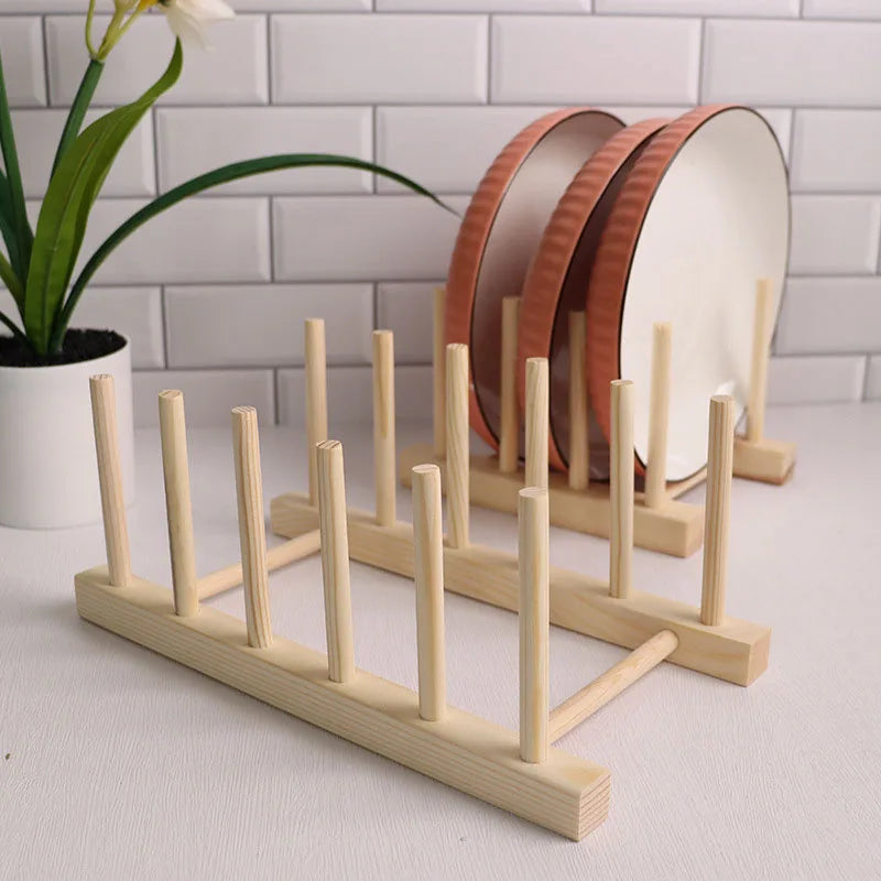 Woodiness Multi-Functional Dish Drying Rack - Space-Saving Kitchen Storage & Organization Solution