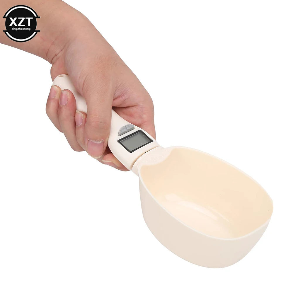 PetBuddy Digital Pet Food Spoon Scale - Precise Measuring Tool with LED Display for Cats & Dogs