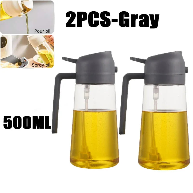 2-in-1 Oil Sprayer & Dispenser – Perfect for Air Fryers, Salads, Grilling & Roasting
