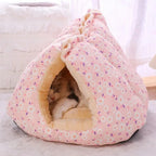 CozyPaws Winter Pet Bed - Warm Basket for Cats & Dogs, Soft Cushions for Puppies & Kittens
