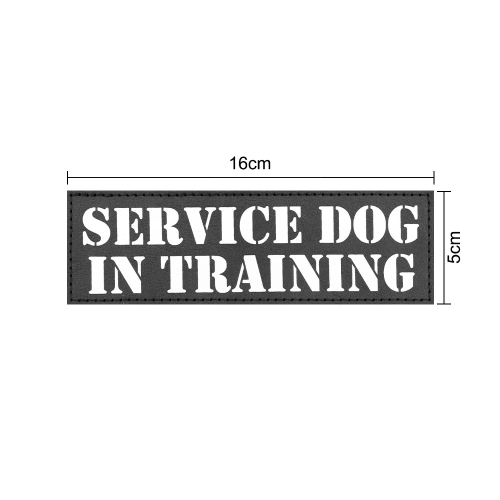 Service Pup Removable Tactical Patch for Service Dog & Cat Vest - Embroidered Design for Training & Identification