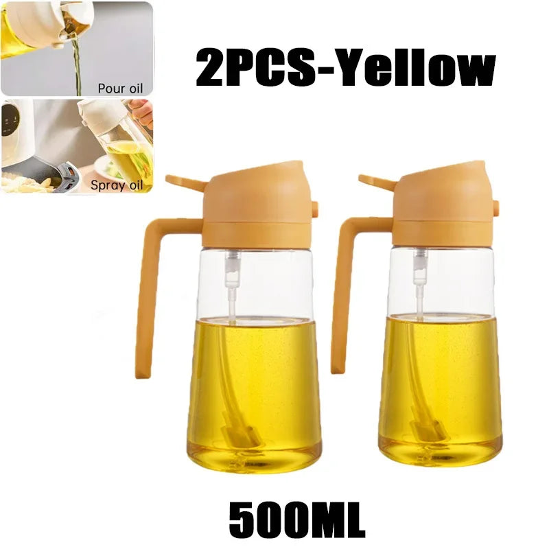 2-in-1 Oil Sprayer & Dispenser – Perfect for Air Fryers, Salads, Grilling & Roasting