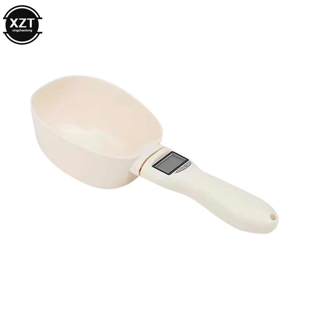 PetBuddy Digital Pet Food Spoon Scale - Precise Measuring Tool with LED Display for Cats & Dogs