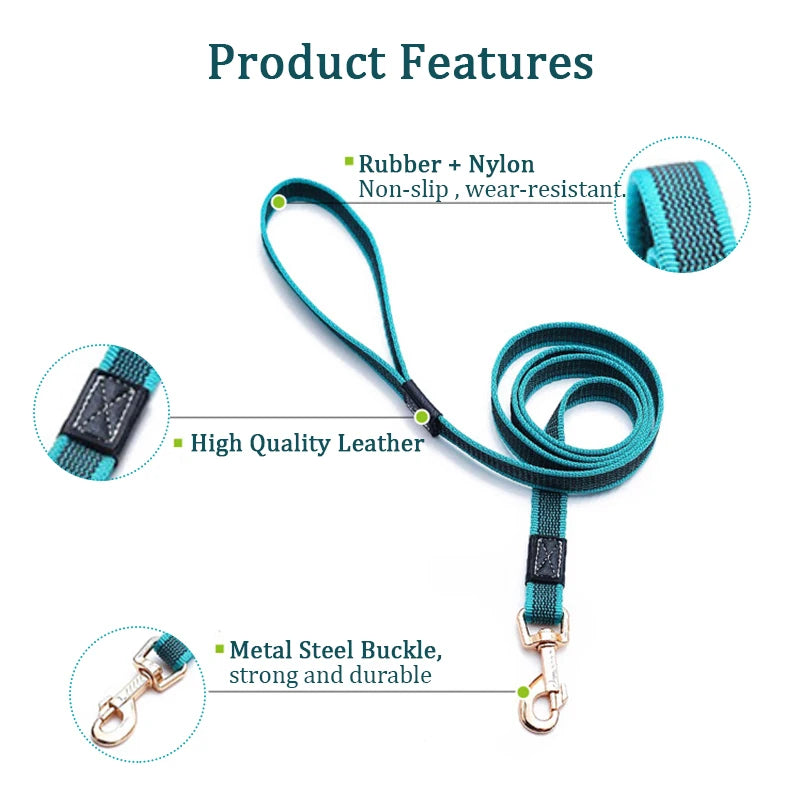 PawPal 150cm Non-Slip Dog Leash – Durable, Comfortable Training Lead for Medium & Large Dogs