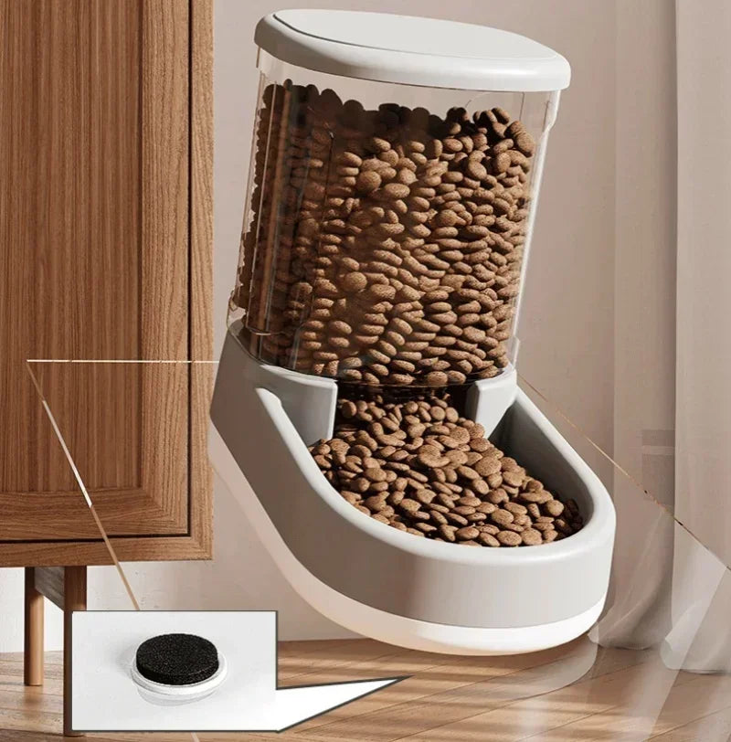Automatic Pet Water & Food Dispenser - Effortless Gravity Flow Feeder for Happy Cats & Dogs