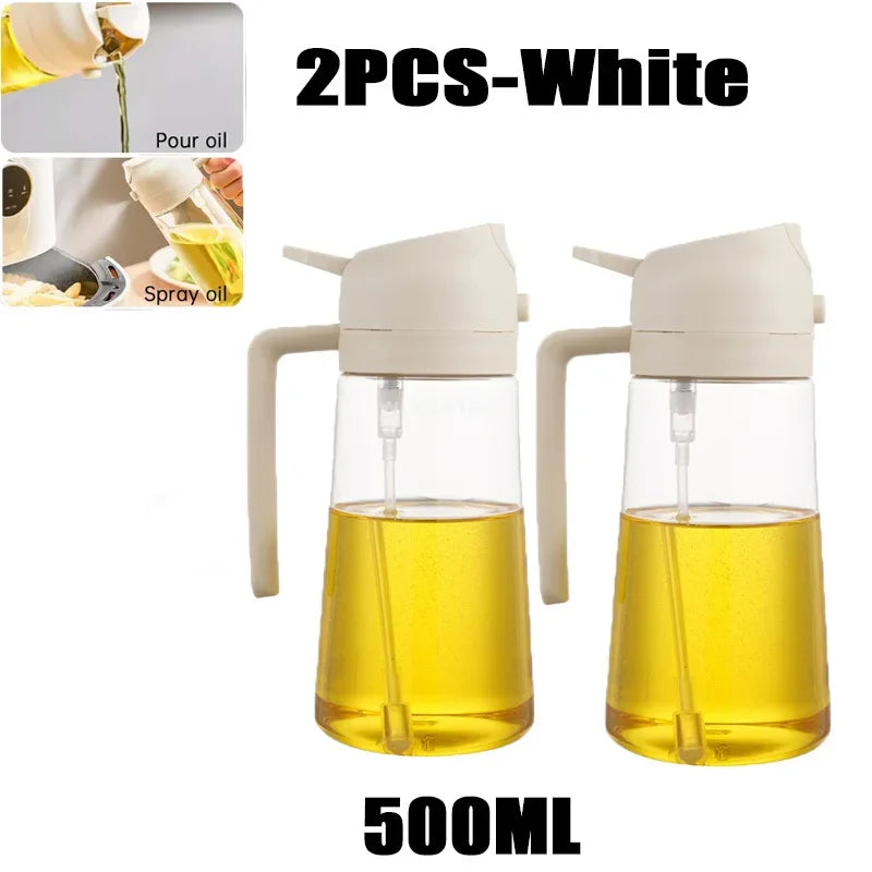 2-in-1 Oil Sprayer & Dispenser – Perfect for Air Fryers, Salads, Grilling & Roasting