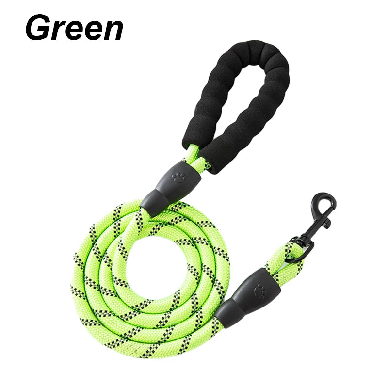 Eco-Friendly Soft Handle Dog Leash – Reflective, Strong & Functional for All Sizes (120-300CM) – Perfect for Big & Small Pups!