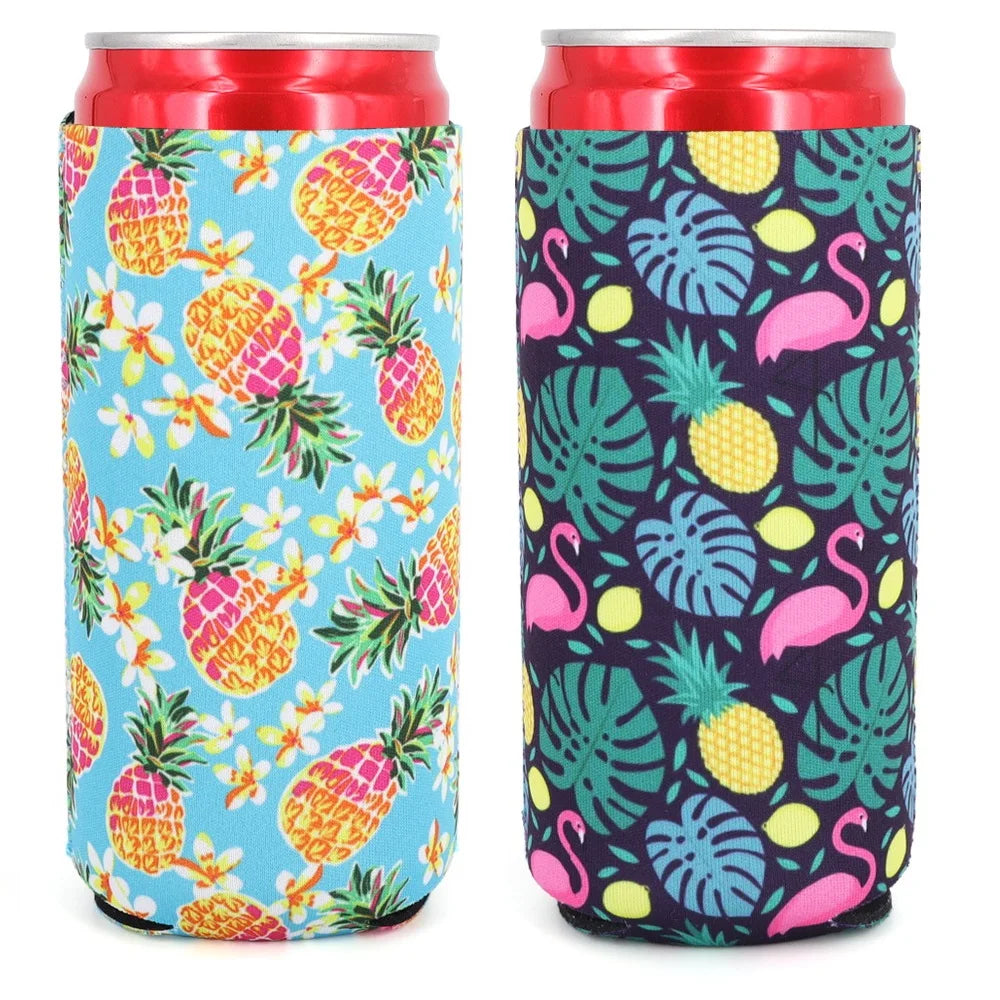 2Pcs Collapsible Neoprene Can Beer Cooler Sleeves Tall Energy/Beer Drink Coolies For 16oz Rockstar , Monster , 500ML beer bottle