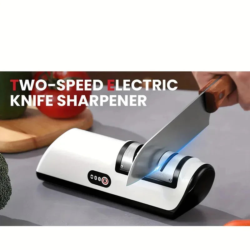 Electric Knife Sharpener - 4 Gears for Precision & Effortless Sharpening in Your Kitchen