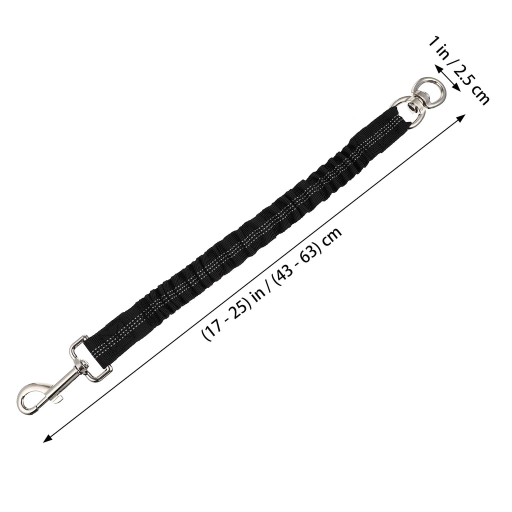 Reflective Nylon Dog Leash - Heavy-Duty Elastic Extension for Small & Medium Dogs - Ideal for Walking & Running