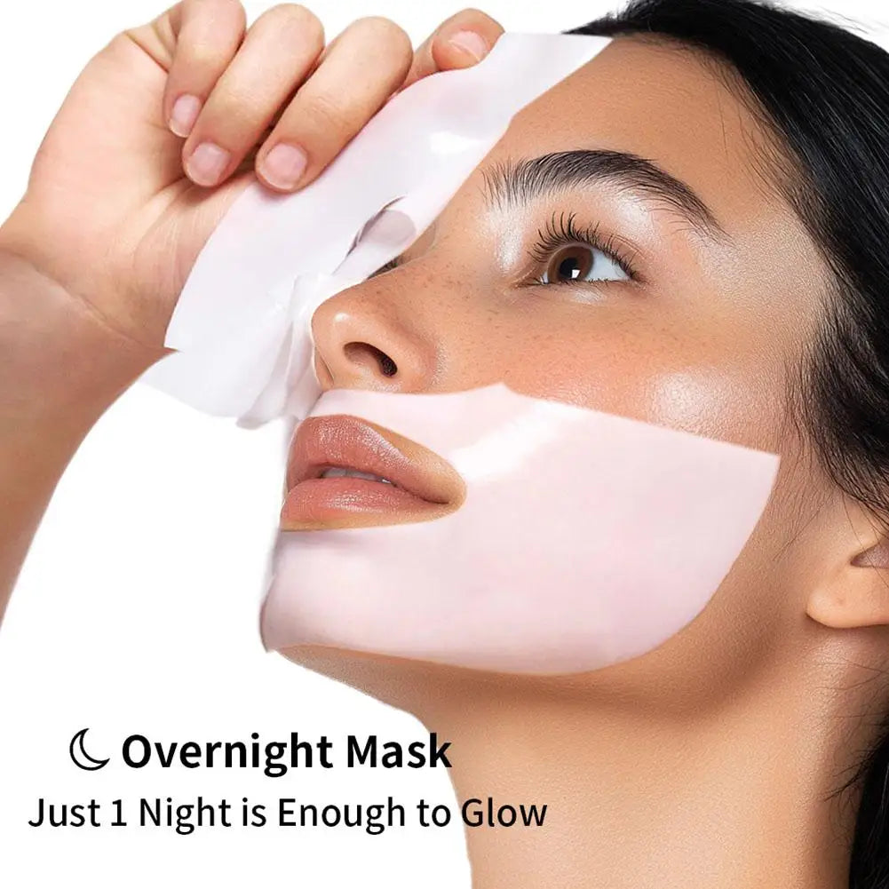 Bio Collagen Overnight Hydrogel Mask - Pore Minimizing & Anti-Wrinkle Treatment for Radiant Skin