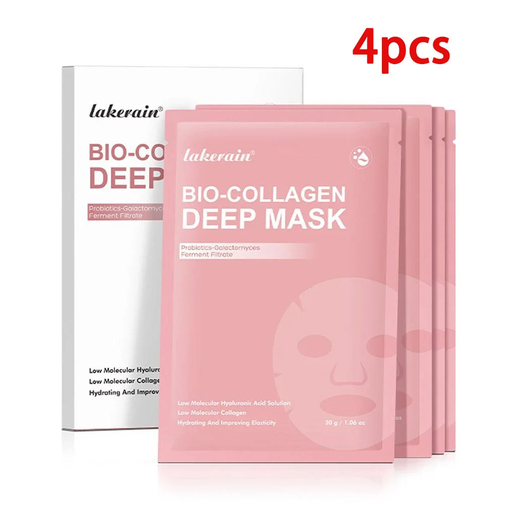 Bio Collagen Overnight Hydrogel Mask - Pore Minimizing & Anti-Wrinkle Treatment for Radiant Skin