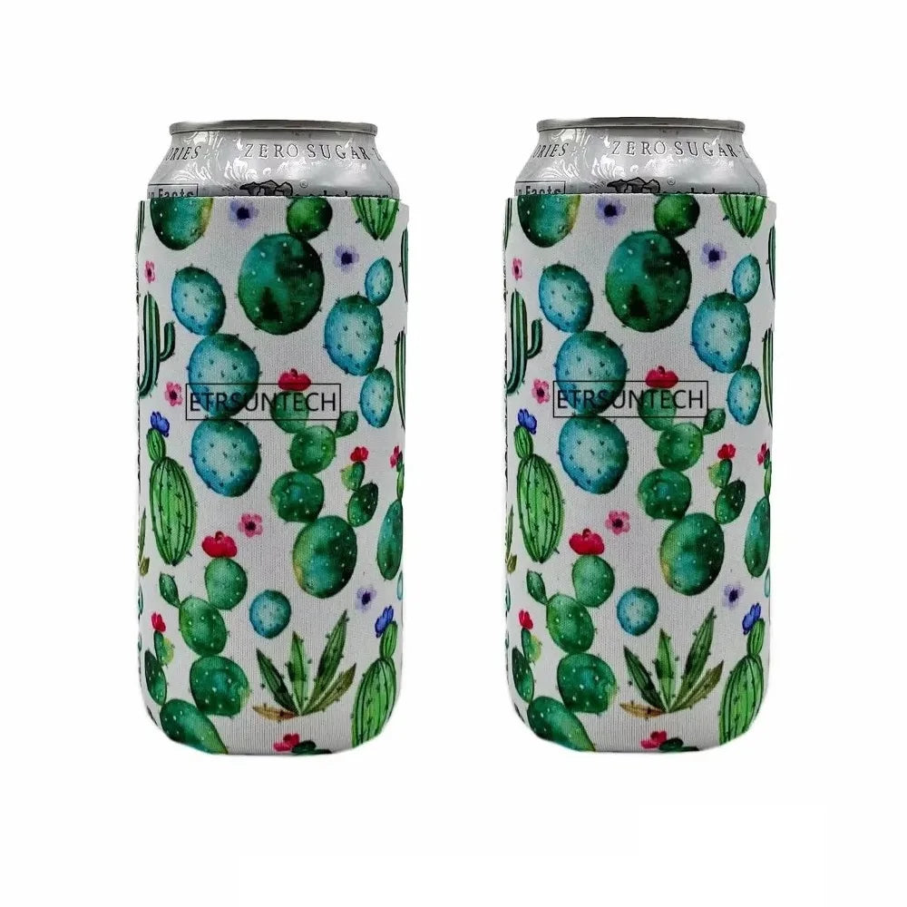 2Pcs Collapsible Neoprene Can Beer Cooler Sleeves Tall Energy/Beer Drink Coolies For 16oz Rockstar , Monster , 500ML beer bottle