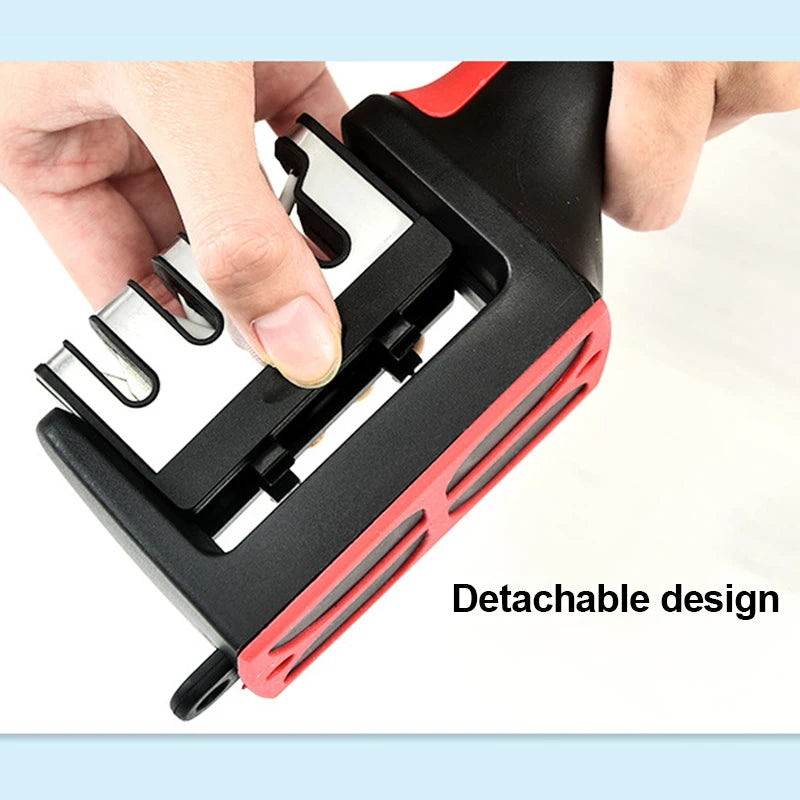 SharpEdge Kitchen 3-in-1 Knife Sharpener - Multi-Functional Handheld Design for Effortless Precision