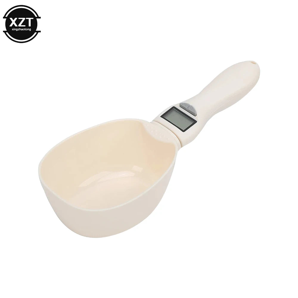 PetBuddy Digital Pet Food Spoon Scale - Precise Measuring Tool with LED Display for Cats & Dogs