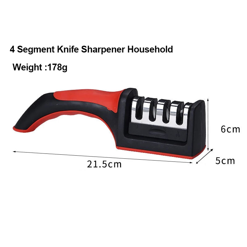 SharpEdge Kitchen 3-in-1 Knife Sharpener - Multi-Functional Handheld Design for Effortless Precision