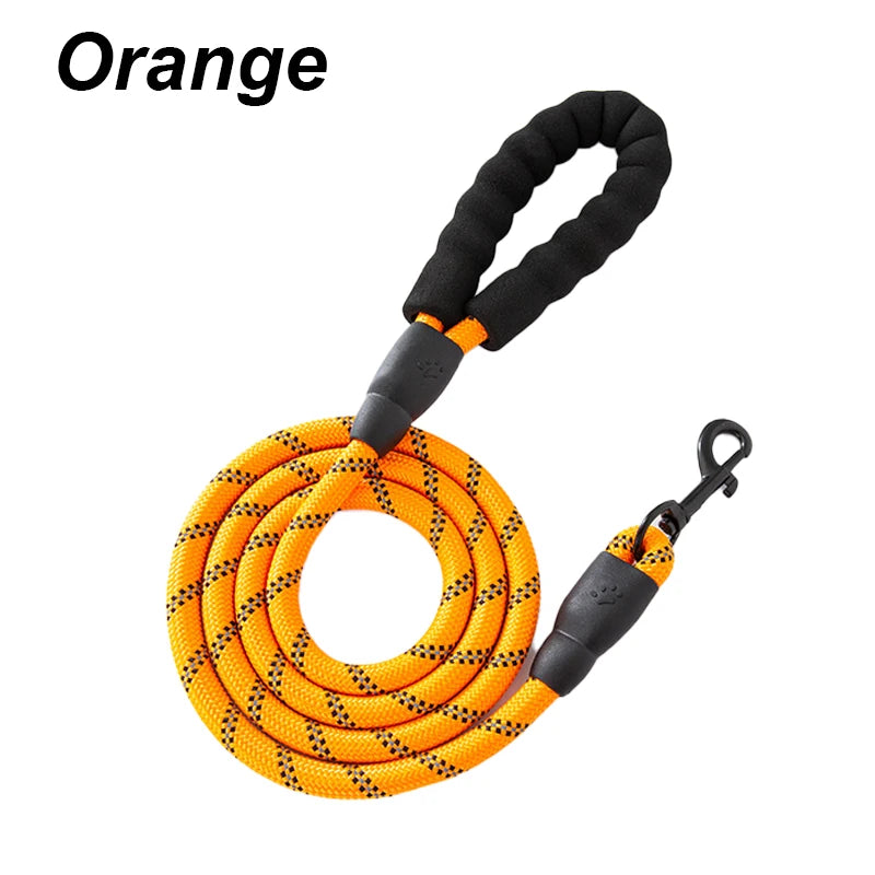 Eco-Friendly Soft Handle Dog Leash – Reflective, Strong & Functional for All Sizes (120-300CM) – Perfect for Big & Small Pups!