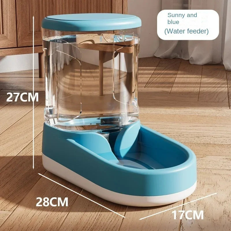 Automatic Pet Water & Food Dispenser - Effortless Gravity Flow Feeder for Happy Cats & Dogs