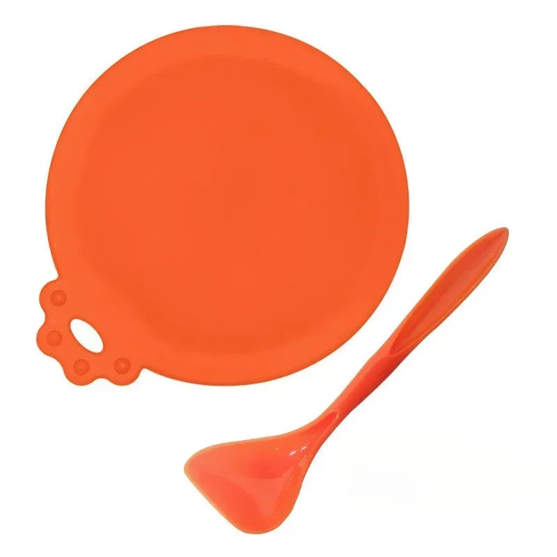 PetPals Silicone Pet Food Can Covers - 2-Piece Set with Seal & Spoon for Fresh, Mess-Free Storage