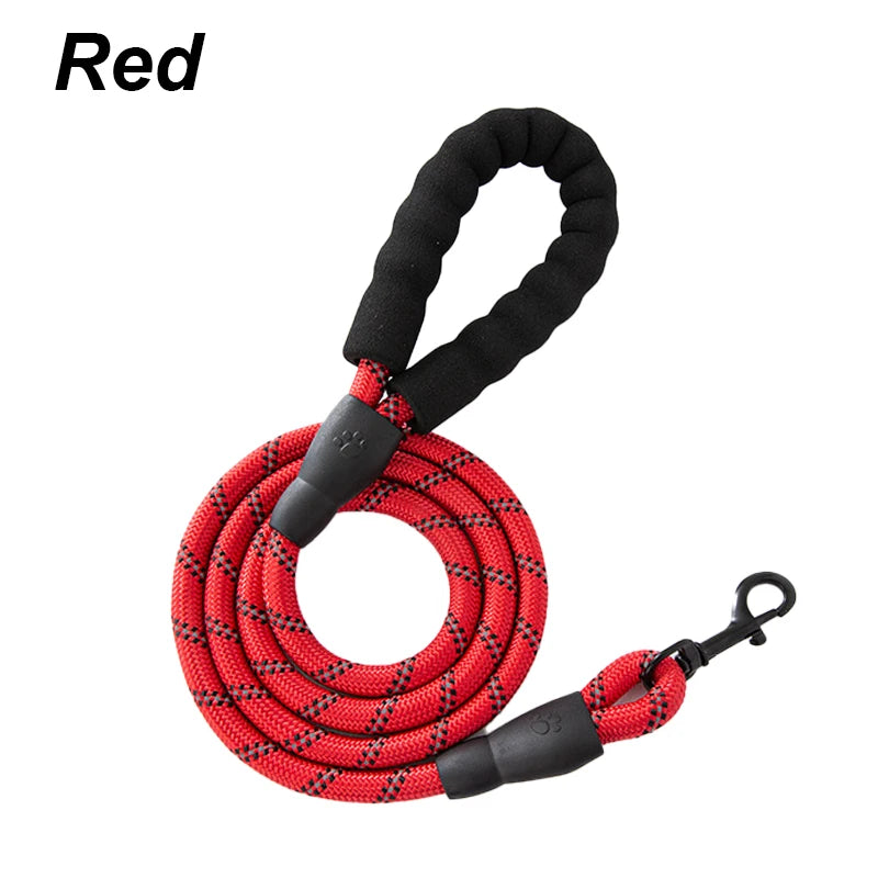 Eco-Friendly Soft Handle Dog Leash – Reflective, Strong & Functional for All Sizes (120-300CM) – Perfect for Big & Small Pups!