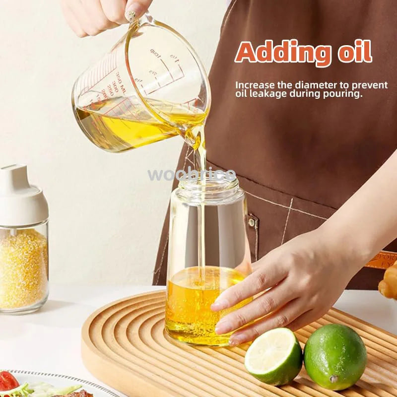 2-in-1 Oil Sprayer & Dispenser – Perfect for Air Fryers, Salads, Grilling & Roasting