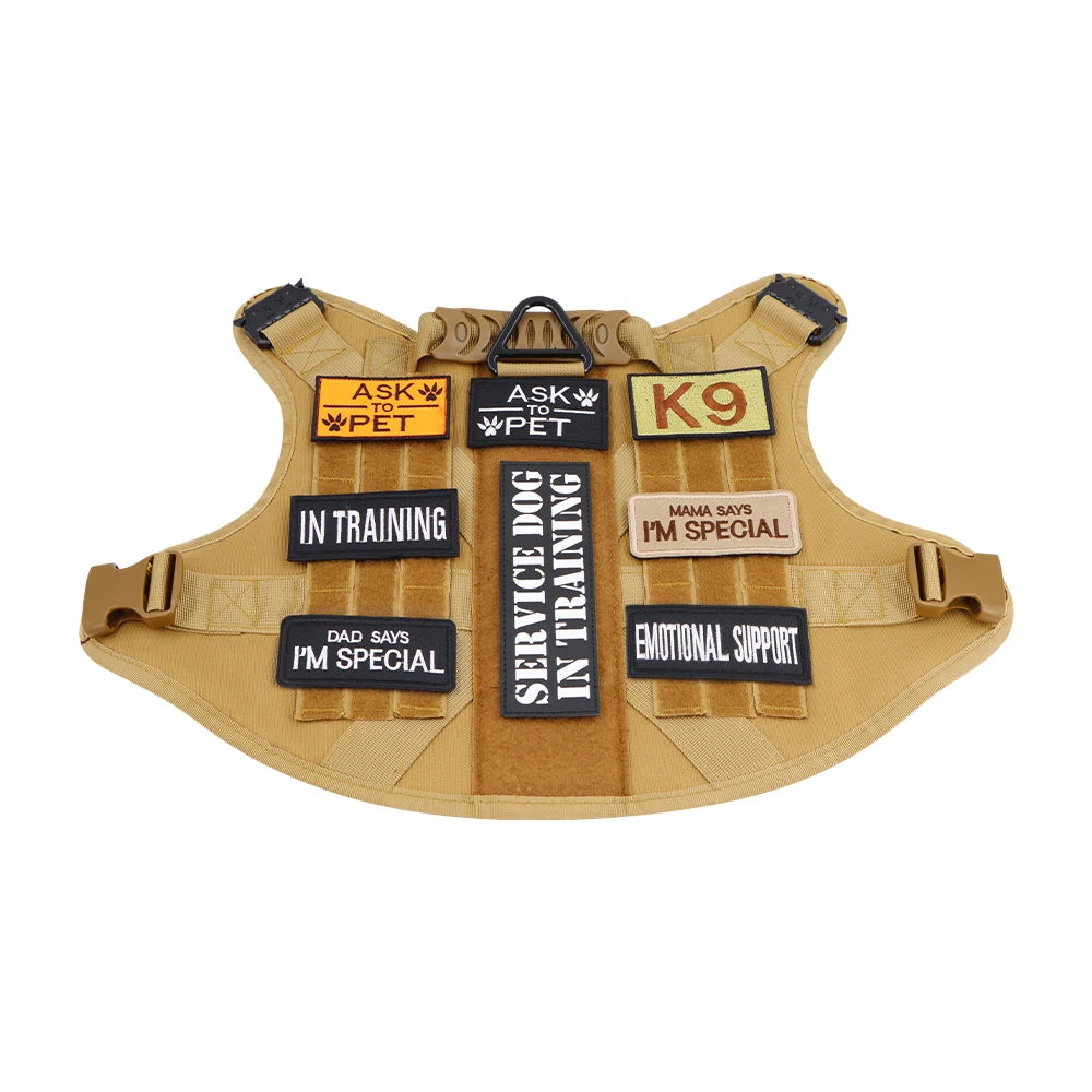 Service Pup Removable Tactical Patch for Service Dog & Cat Vest - Embroidered Design for Training & Identification