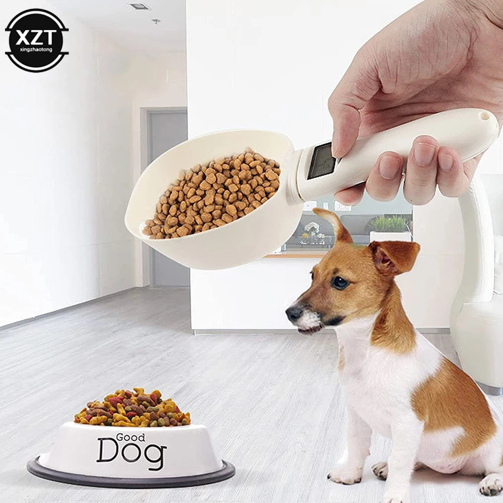 PetBuddy Digital Pet Food Spoon Scale - Precise Measuring Tool with LED Display for Cats & Dogs