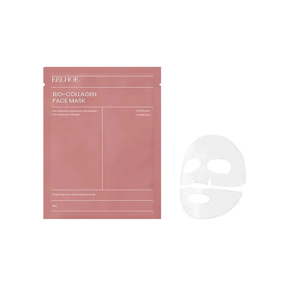 Bio Glow Bio Collagen Face Mask - Deep Hydrating, Pore-Shrinking Overnight Treatment for Radiant Skin (1/5/10PCs)