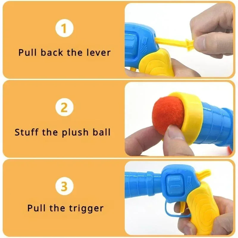 Purrfect Play Interactive Cat Toy Set - Engaging Plush Pompoms & Stretchy Balls for Endless Fun