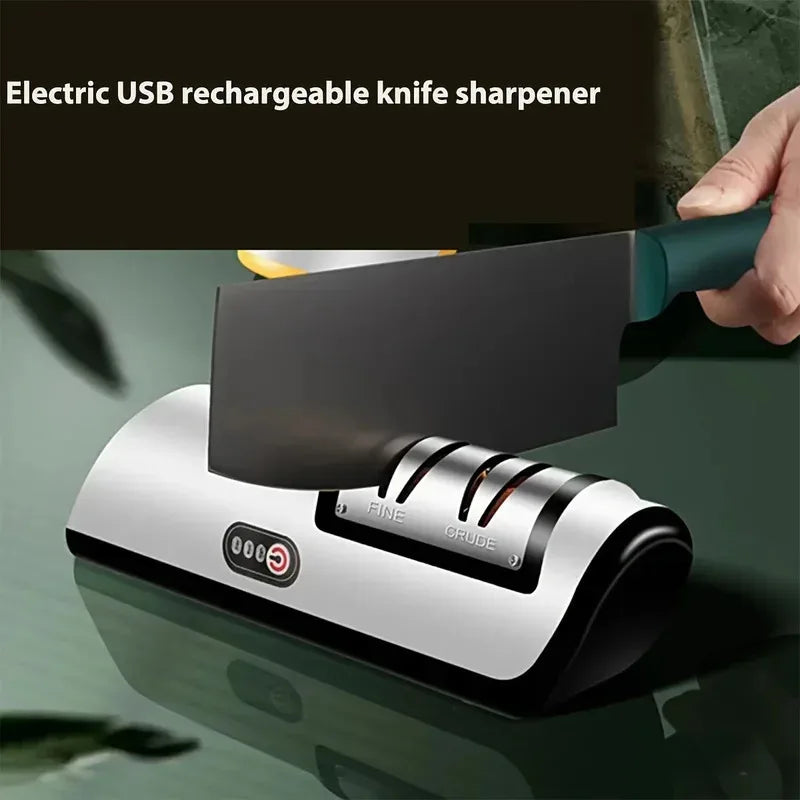 Electric Knife Sharpener - 4 Gears for Precision & Effortless Sharpening in Your Kitchen