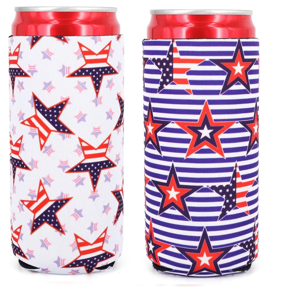 2Pcs Collapsible Neoprene Can Beer Cooler Sleeves Tall Energy/Beer Drink Coolies For 16oz Rockstar , Monster , 500ML beer bottle