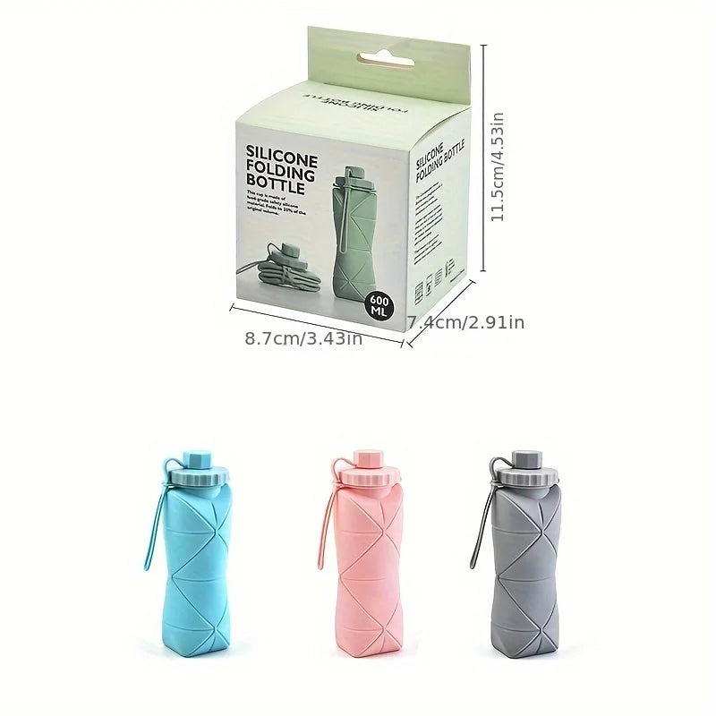 Collapsible & Stylish Silicone Water Cup - Perfect for Outdoor Adventures & Travel!