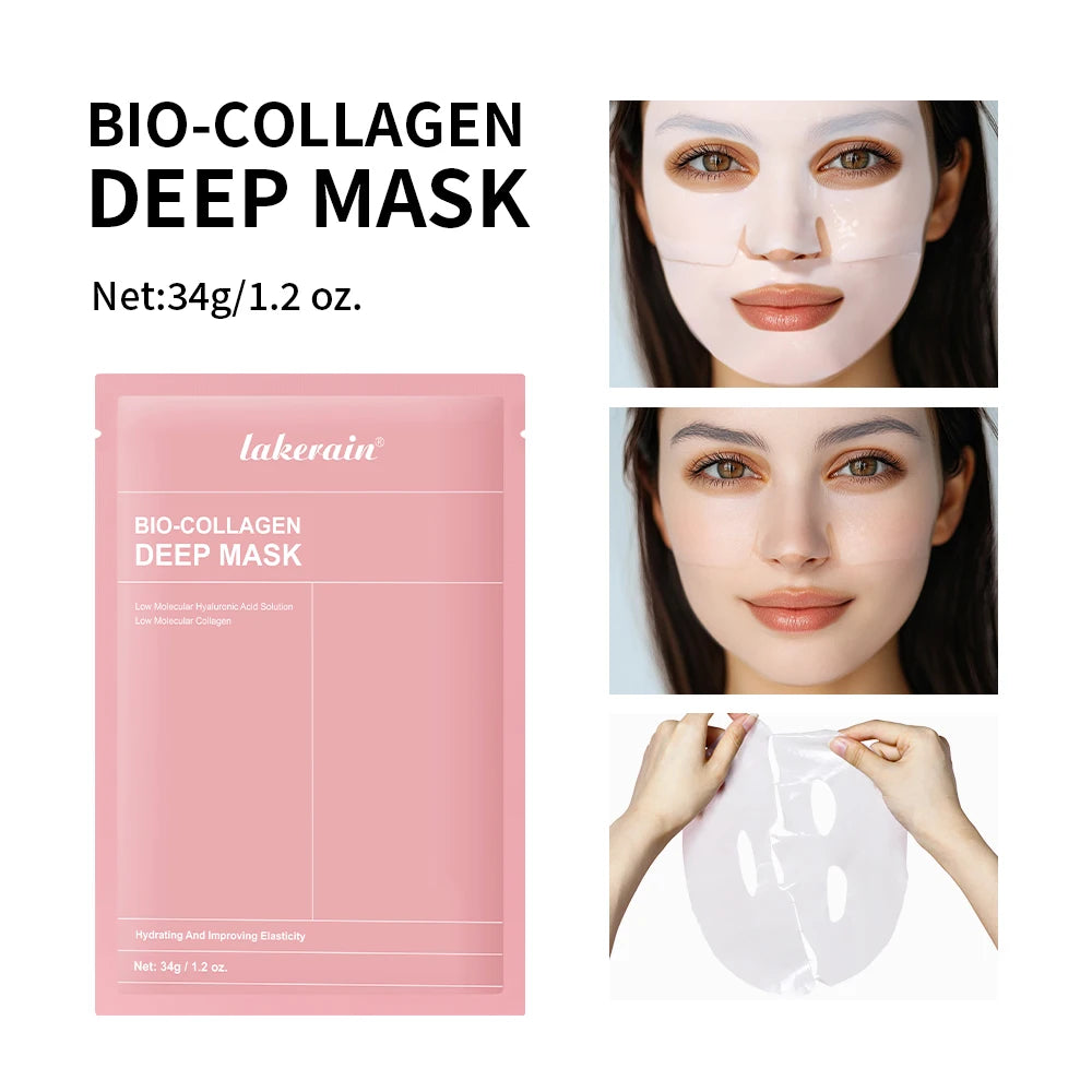 GlowSkin Korean Deep Collagen Peel-Off Mask – Anti-Wrinkle & Lifting Bio Pack for Overnight Skin Renewal