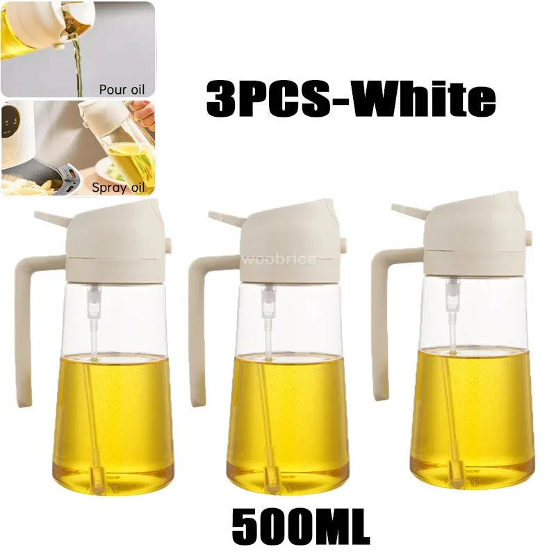 2-in-1 Oil Sprayer & Dispenser – Perfect for Air Fryers, Salads, Grilling & Roasting