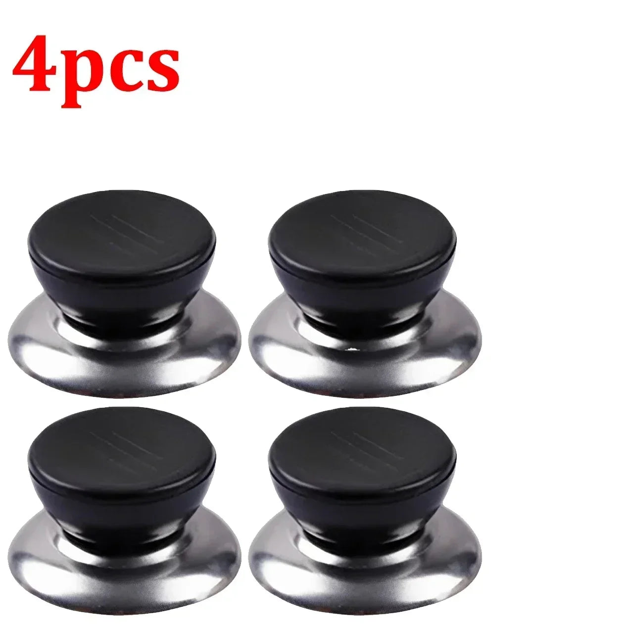 Brilliant Kitchen Universal Pressure Cooker Knob Covers - 4 Durable, Interchangeable Glass Bottom Handle Accessories
