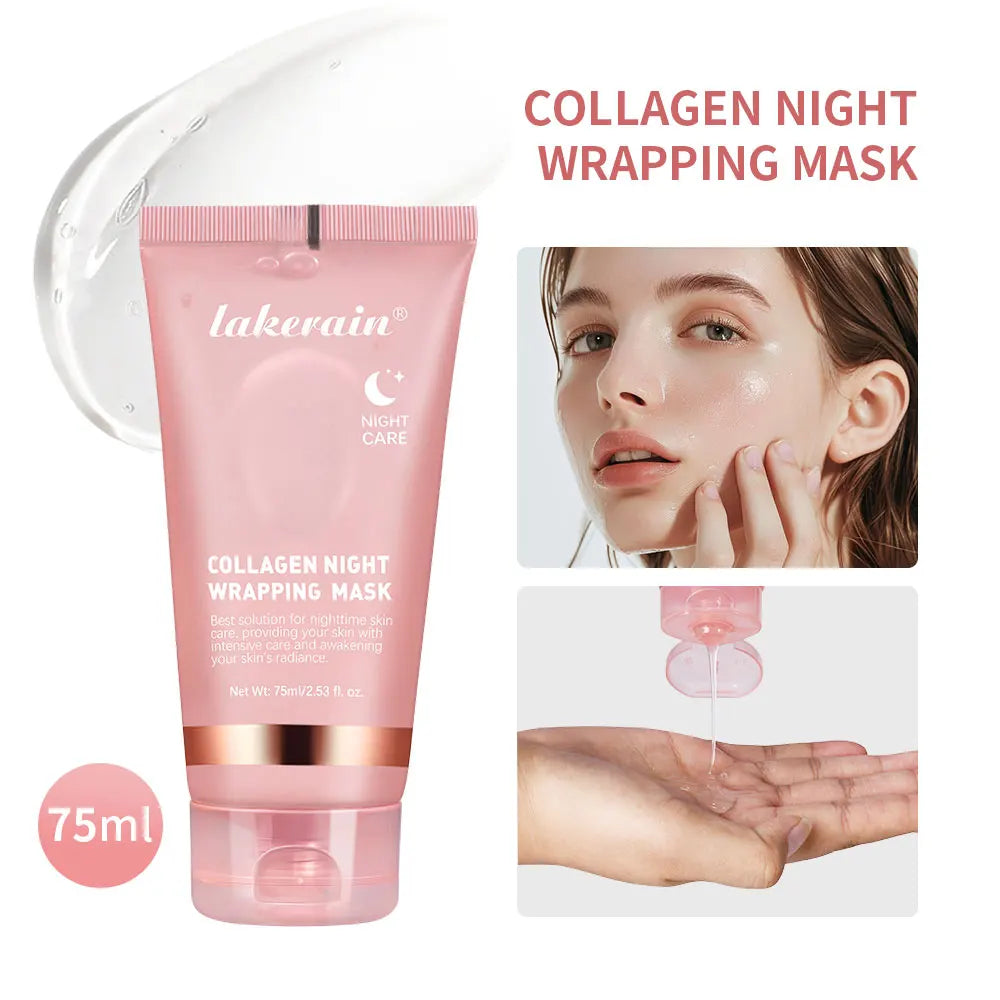 GlowSkin Korean Deep Collagen Peel-Off Mask – Anti-Wrinkle & Lifting Bio Pack for Overnight Skin Renewal