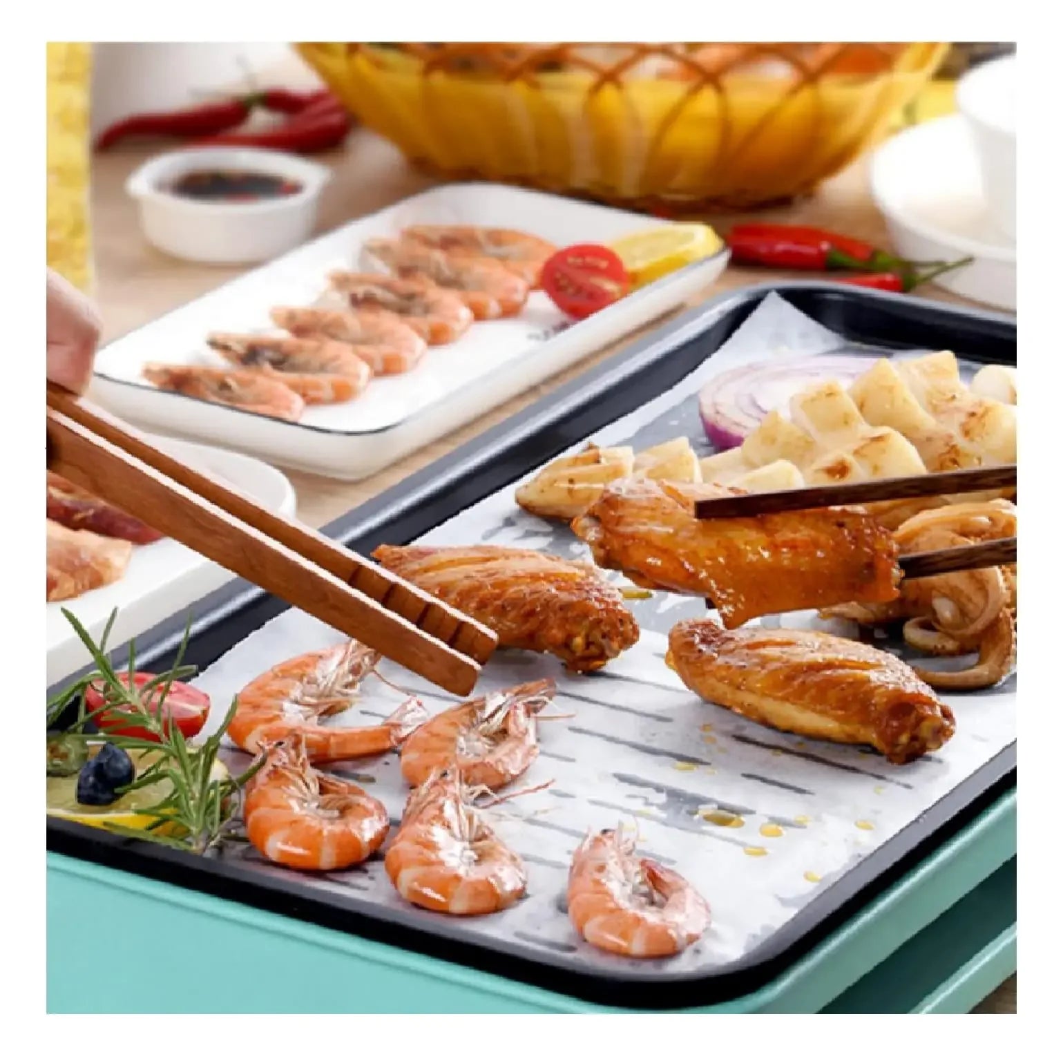 Non-Stick Precut Parchment Paper Baking Sheets for Baking, Grilling, Air Frying, Steaming Bread, Cupcakes, Cookies