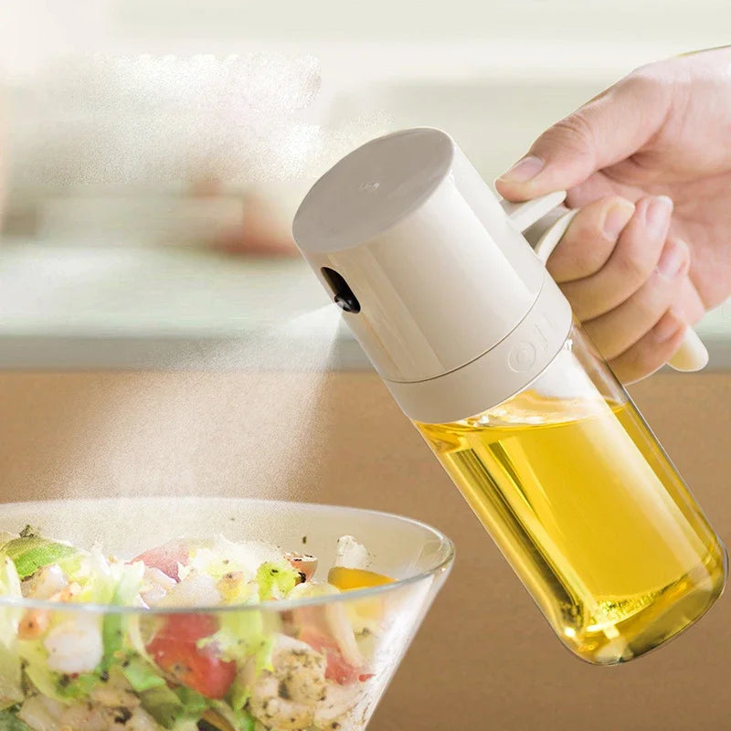 Olive Oil Sprayer - 250ml High Borosilicate Glass Mister for Air Fryer, Salad & Baking