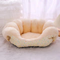 CozyPaws Winter Pet Bed - Warm Basket for Cats & Dogs, Soft Cushions for Puppies & Kittens