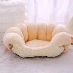 CozyPaws Winter Pet Bed - Warm Basket for Cats & Dogs, Soft Cushions for Puppies & Kittens