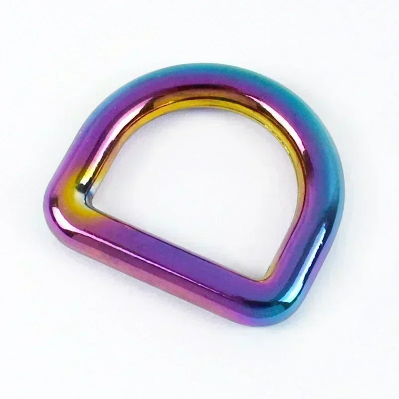 10Pcs Metal O D Rings - 10-50mm Buckles for Bags, Belts, Leashes, & DIY Leather Crafts