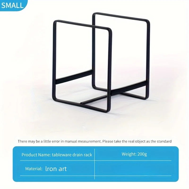 Stylish Kitchen Rack - Versatile Dish Storage & Drain for Plates - Space-Saving Countertop Organizer