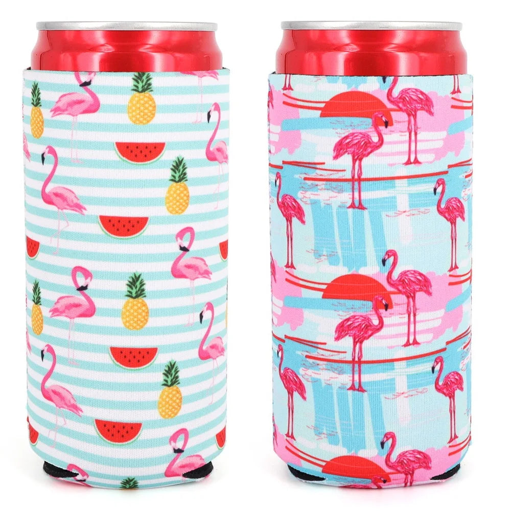 2Pcs Collapsible Neoprene Can Beer Cooler Sleeves Tall Energy/Beer Drink Coolies For 16oz Rockstar , Monster , 500ML beer bottle