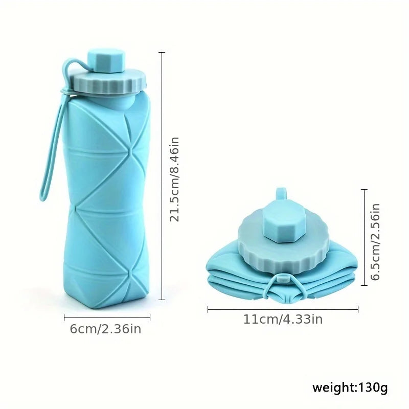 Collapsible & Stylish Silicone Water Cup - Perfect for Outdoor Adventures & Travel!