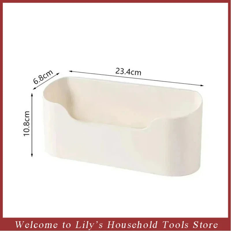SmartSpace Kitchen Wall-Mounted Storage Rack - Multifunctional Adhesive Organizer for Cabinets, Drawers, and Bathrooms