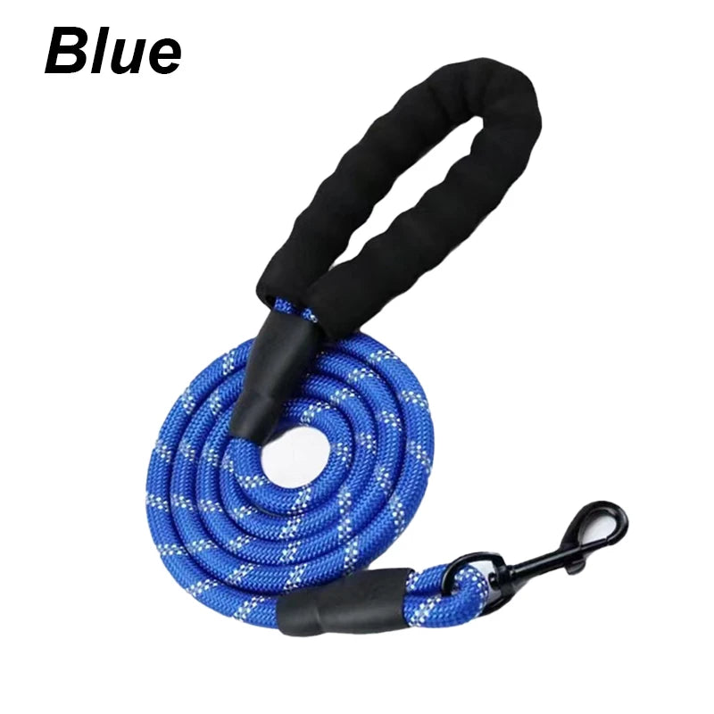 Eco-Friendly Soft Handle Dog Leash – Reflective, Strong & Functional for All Sizes (120-300CM) – Perfect for Big & Small Pups!