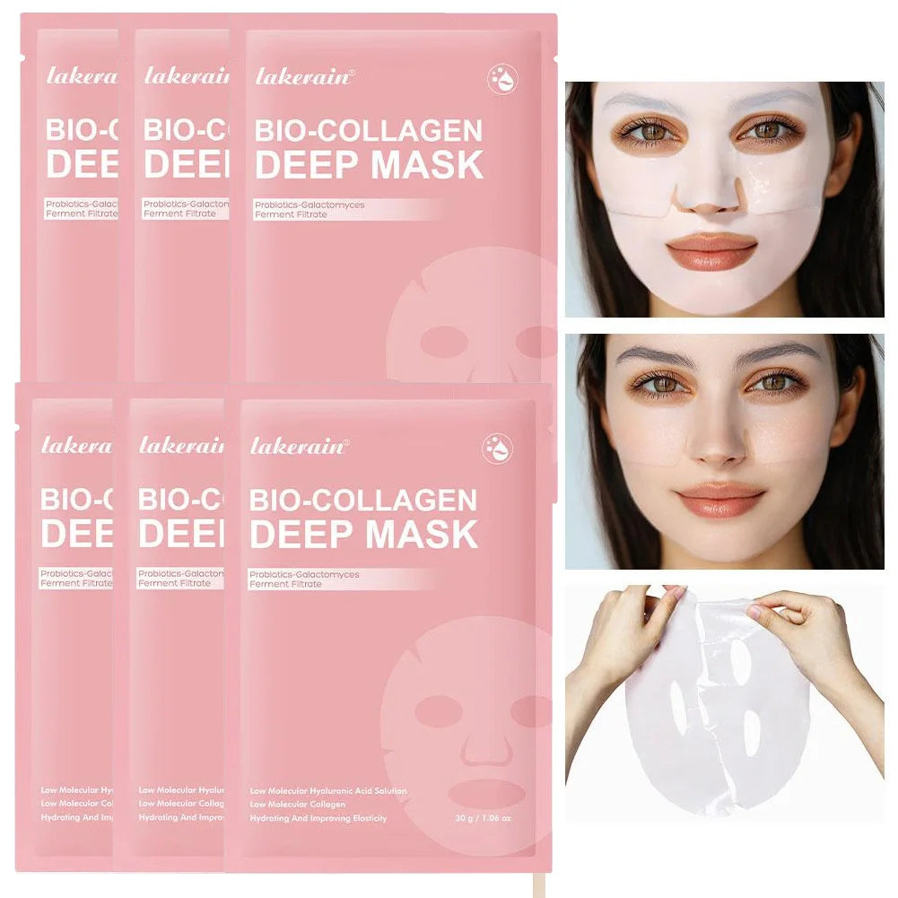 Bio Collagen Overnight Hydrogel Mask - Pore Minimizing & Anti-Wrinkle Treatment for Radiant Skin
